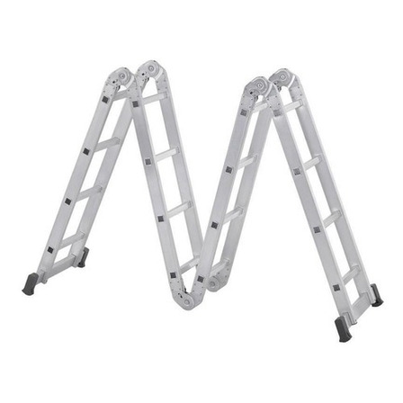 Escada Articulada 16 Degraus 4x4 Aluminio Reisam Escada Articulada 16 Degraus 4x4 Aluminio Reisam