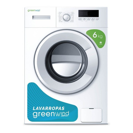 Lavarropas automático Greenwind 6kg carga frontal blanco Lavarropas automático Greenwind 6kg carga frontal blanco